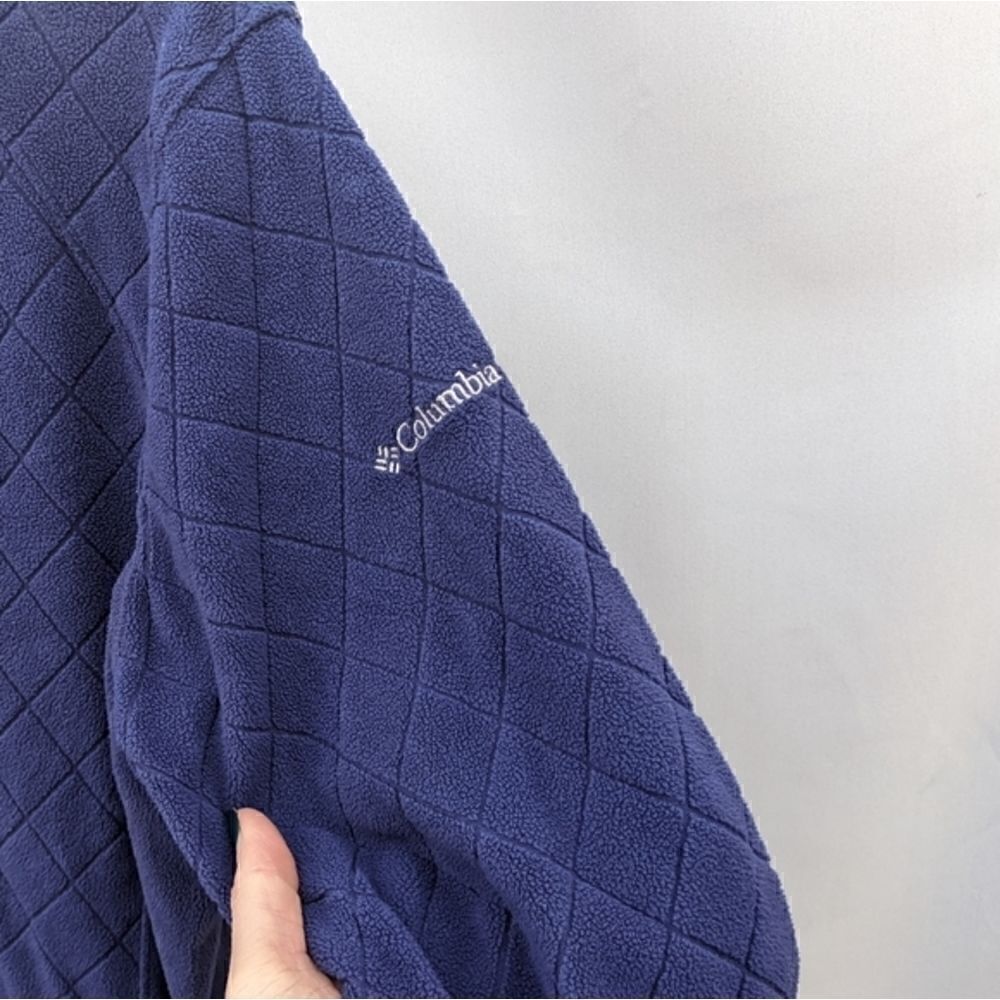 Columbia diamond pattern hooded fleece pullover - Picture 4 of 9